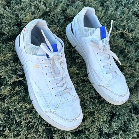 On Cloud The Roger Centre Court Leather Sneakers Men's Size 11 White Shoes - Picture 2 of 14